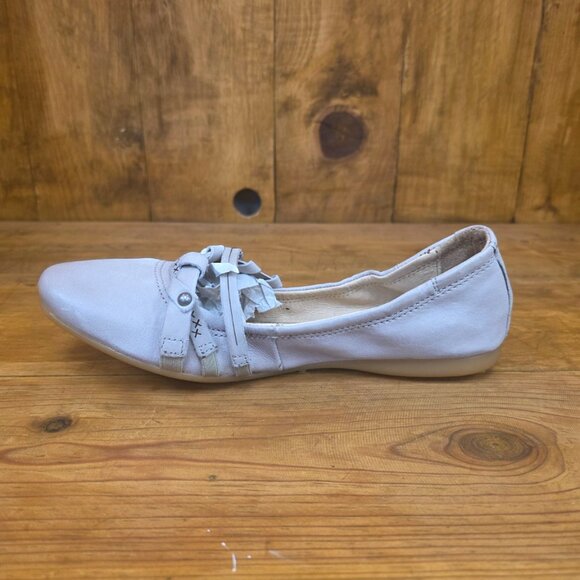 MIZ MOOZ JOPLIN OAT LEATHER BALLET FLATS SIZE EU 38 US7-7.5 - Picture 5 of 9